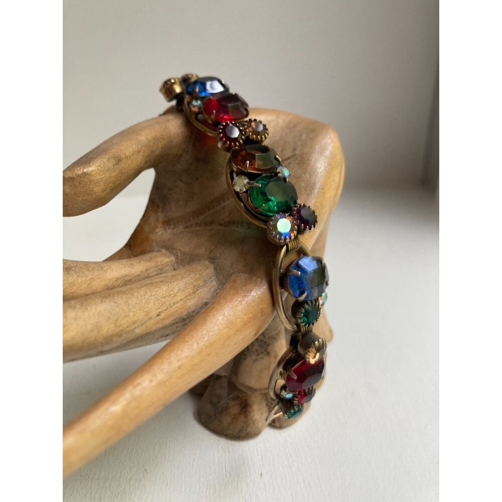 Weiss Multi Color Rhinestone Bracelet -READ